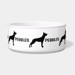 Écuelle Chien Malinois de Belgique personnalisé Silhouette