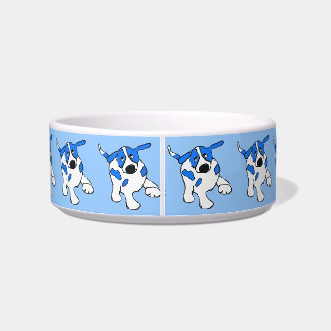 Écuelle Chien point bleu (Dos)