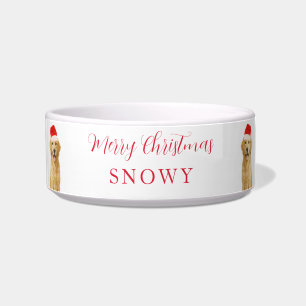 Écuelle Chien Retriever doré Noël