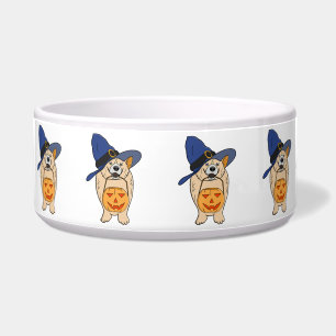 Écuelle Chien Sorcière Citrouille