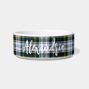 Écuelle Chien Tartan Personnalisé Clan Gordon Plaid Rustiq