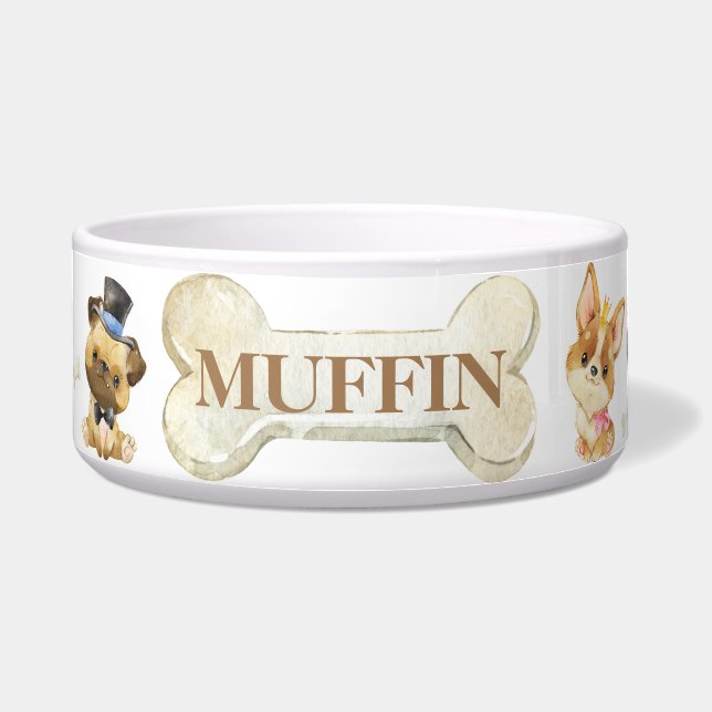 Écuelle Chiens bien habillés Corgi Carlin Dachshund Sheepd (Devant)