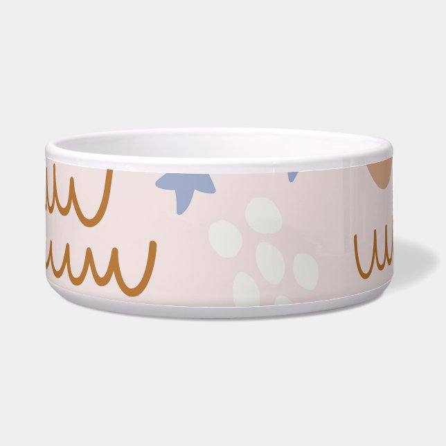 Écuelle Chiens mignons, étoiles, lignes : vintage sans sou (Devant)