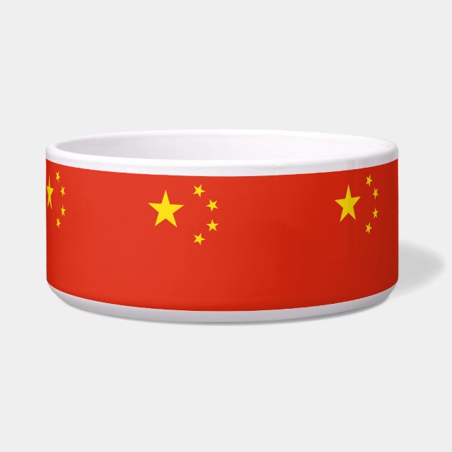 Écuelle Chinois Drapeau Pet Bowl (Devant)