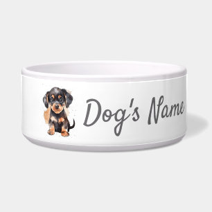 Écuelle Chiot Dachshund en céramique poêle Bowl