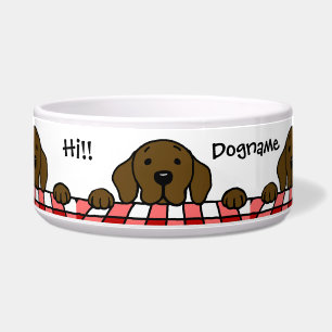 Écuelle Chocolat Labrador vous observant cuisine