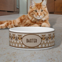 Chouette rétro Design Tan Orange Brown