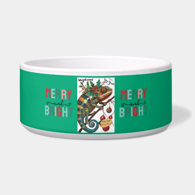 Écuelle Christmas Holiday Chameleon (Devant)