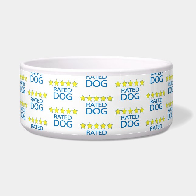 Écuelle Cinq Étoiles pour un Chien (Devant)