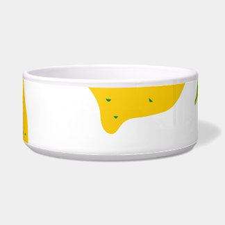 Écuelle citrons jaunes, motif artistique sans soudure.