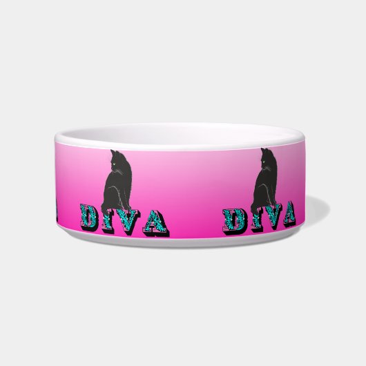 Écuelle Citty Diva Chat noir Poterie (Droite)