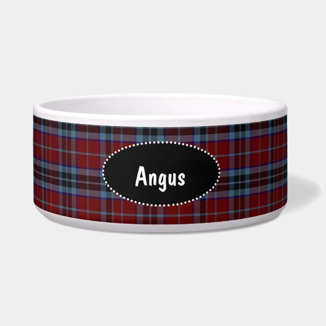 Écuelle Clan MacTavish Plaid Custom Dog Bowl (Devant)