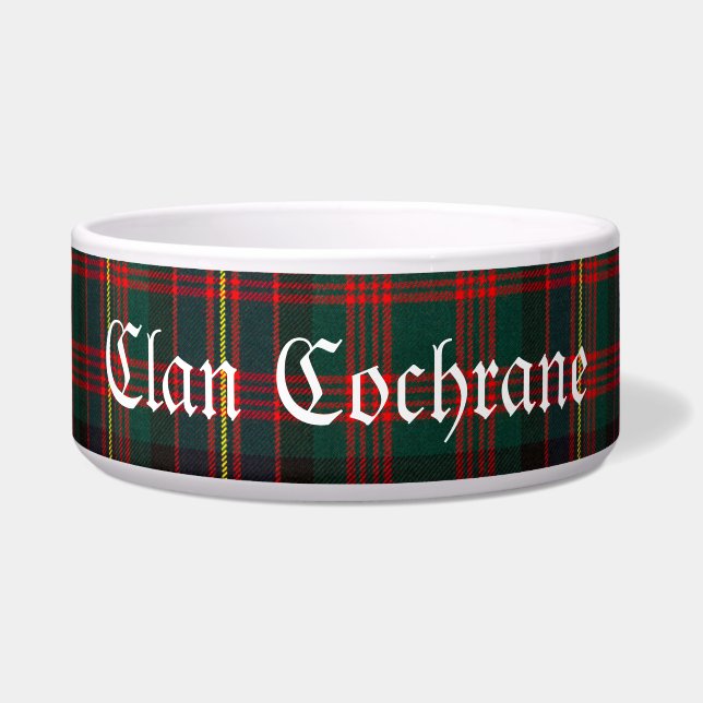 Écuelle Clan personnalisé Cochrane Tartan (Devant)