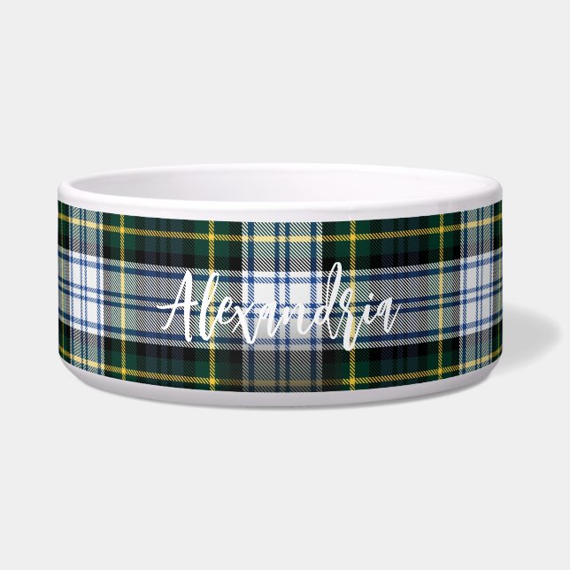 Écuelle Clan Rustique Plaid Personnalisé Gordon Tartan (Devant)