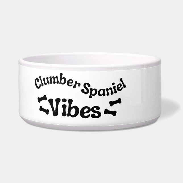 Écuelle Clumer Spaniel Vibes Ceramic Chig Bowl (Gauche)