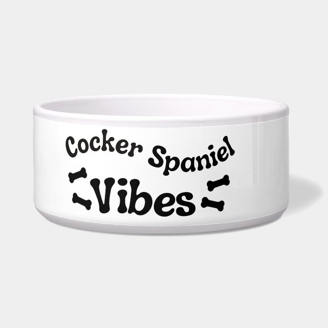 Écuelle Cocker Spaniel Vibes Ceramic Chig Bowl (Gauche)