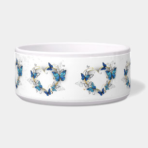 Écuelle Coeur bijoux avec papillons Morpho