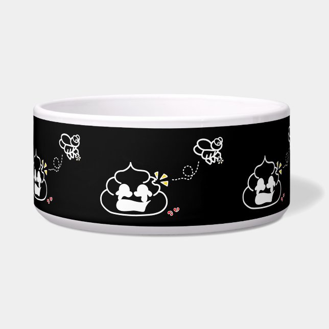 Écuelle Coeur brisé Poop - Brootsch le PooPoo (Devant)
