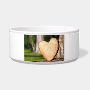 Écuelle coeur en bois