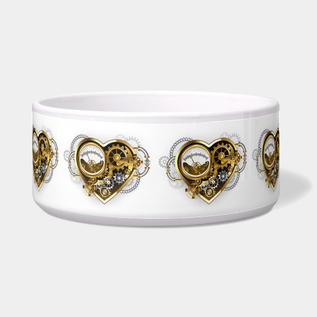 Écuelle Coeur vapeur avec un manomètre (Devant)