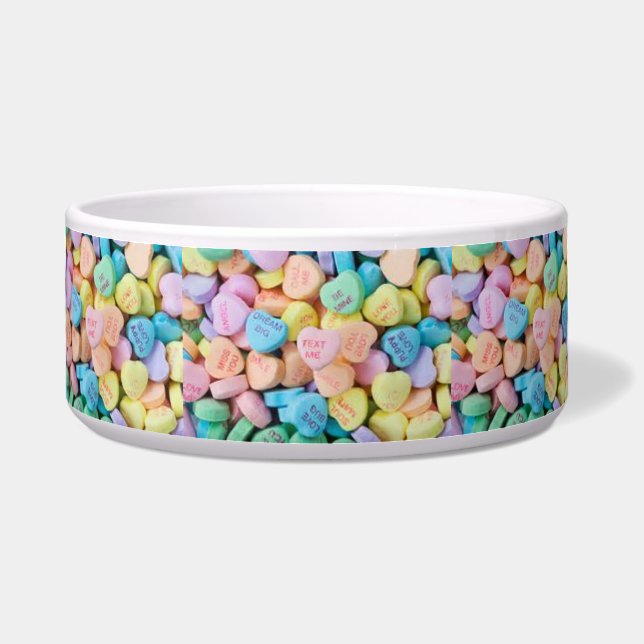 Écuelle Coeurs de conversation de la sucrerie de Valentine (Devant)