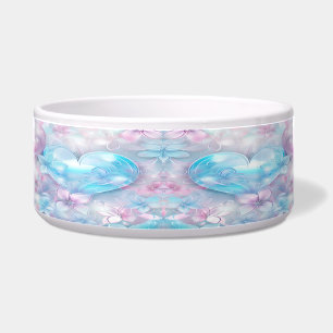 Écuelle Coeurs et fleurs d'Aqua rose en céramique Bowl pou