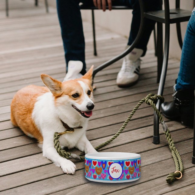 Écuelle Collage oculaire multicolore coeur coloré (Créateur téléchargé)