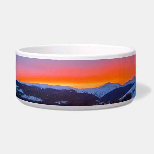 Écuelle Colorado Mountain Sunrise Pet Bowl (Devant)