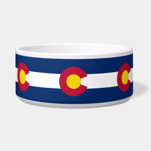 Écuelle Colorado State Flag Pet Bowl