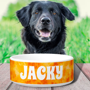 Écuelle Colorant Jaune Teinture Personnalisée Chien ou Nom