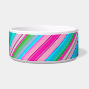 Écuelle Conception de motif à rayures arc-en-ciel vibrant