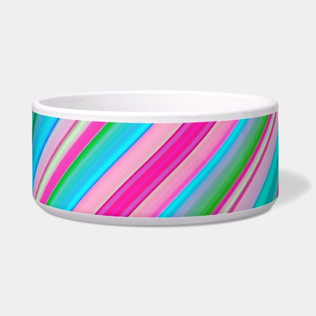 Écuelle Conception de motif à rayures arc-en-ciel vibrant (Devant)