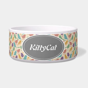 Écuelle Conception d'oiseaux colorés Animaux de compagnie 