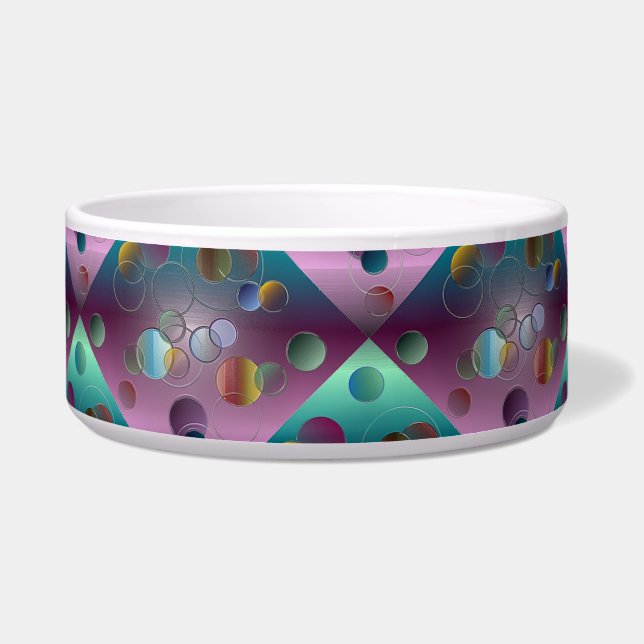 Écuelle Conception géométrique 3D (chien) (Devant)