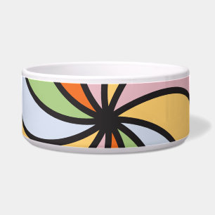 Écuelle Conception Retro Pop Art Pet Bowl-Vibrant Poster S