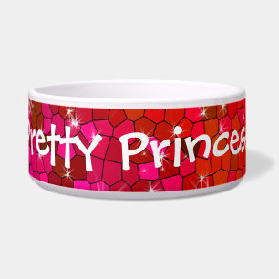 Écuelle Cool Parties scintillant rose chaud Rhinestone Nom