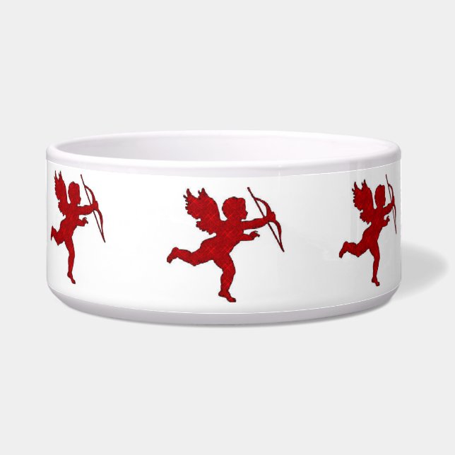 Écuelle Coupe pour chien Cupid Rouge (Devant)