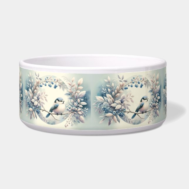 Écuelle Couronne de baies de merlebleu d'hiver (Devant)