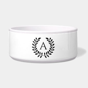 Écuelle Couronne de laurier décorative avec monogramme per