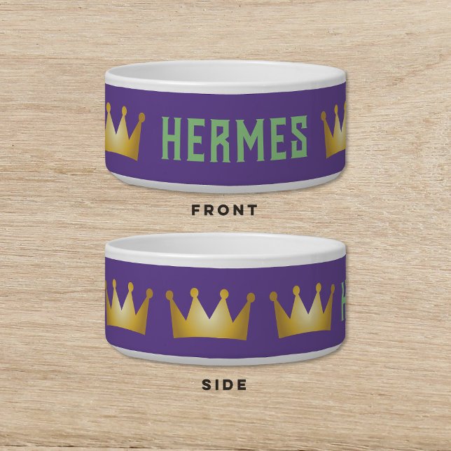 Écuelle Couronne Mardi Gras Chien chat animal (Créateur téléchargé)