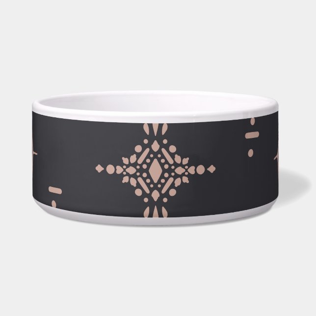 Écuelle Crâne de taureau de Boho, sans couture ethnique. (Devant)