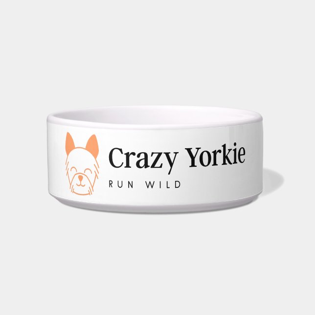 Écuelle Crazy Yorkie Bowl (Devant)