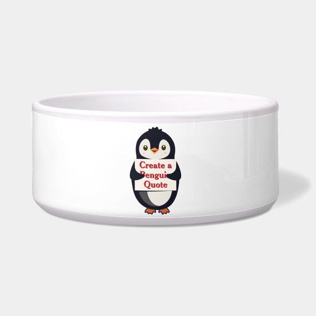Écuelle Créer une citation de pingouin (Devant)