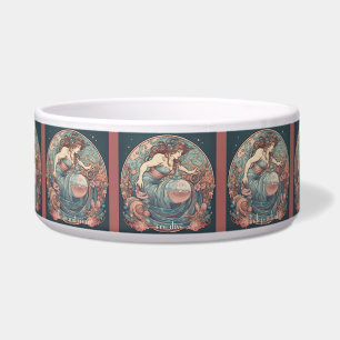 Écuelle Créez votre propre Art Nouveau Aquarius Zodiac