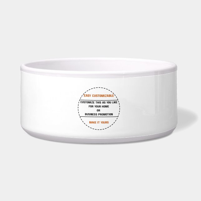 Écuelle Créez Votre Propre Promotion de Marque Simple (Devant)
