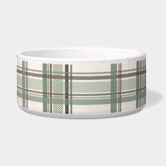 Écuelle Crème de Sauge Douce Plaid Esthétique