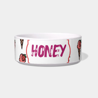Écuelle Crème Glacée Rose Fraise Mignonne Amoureux Des Ani