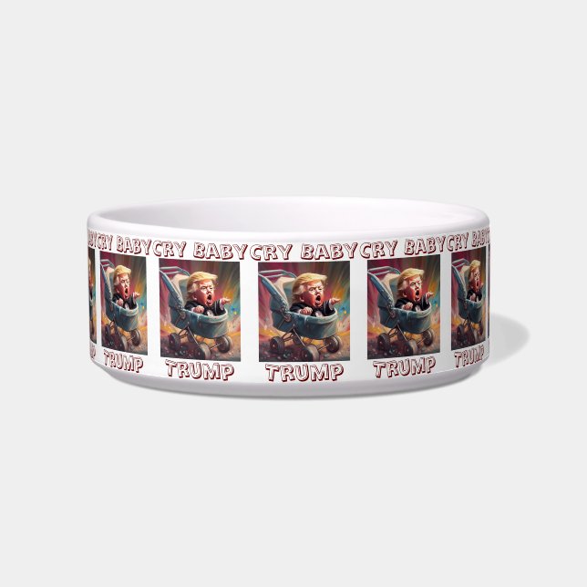 Écuelle Cry Baby Trump Pet Bowl (Devant)