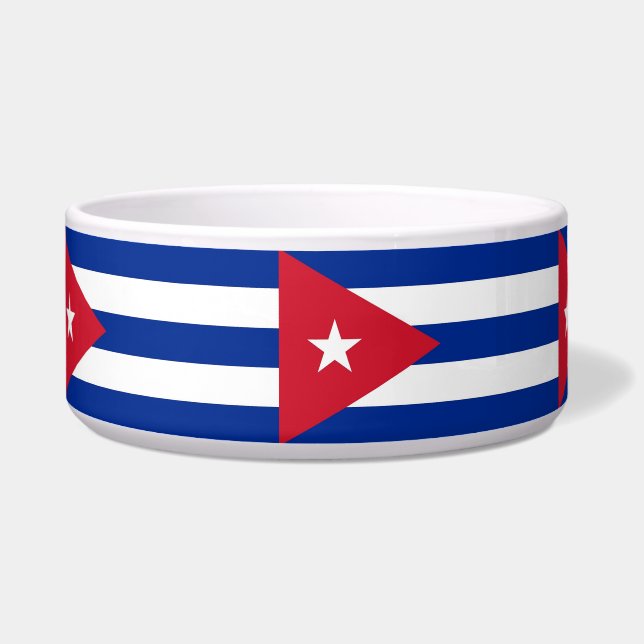 Écuelle Cubanese Drapeau Pet Bowl (Gauche)