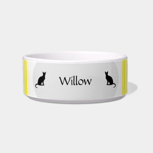 Écuelle Cuir de chat personnalisable Bowl en jaune - HAMbW